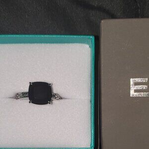 Effy 925 Sterling Silver & Onyx Ring (Amazing Valentines Day Gift. Best Price!)